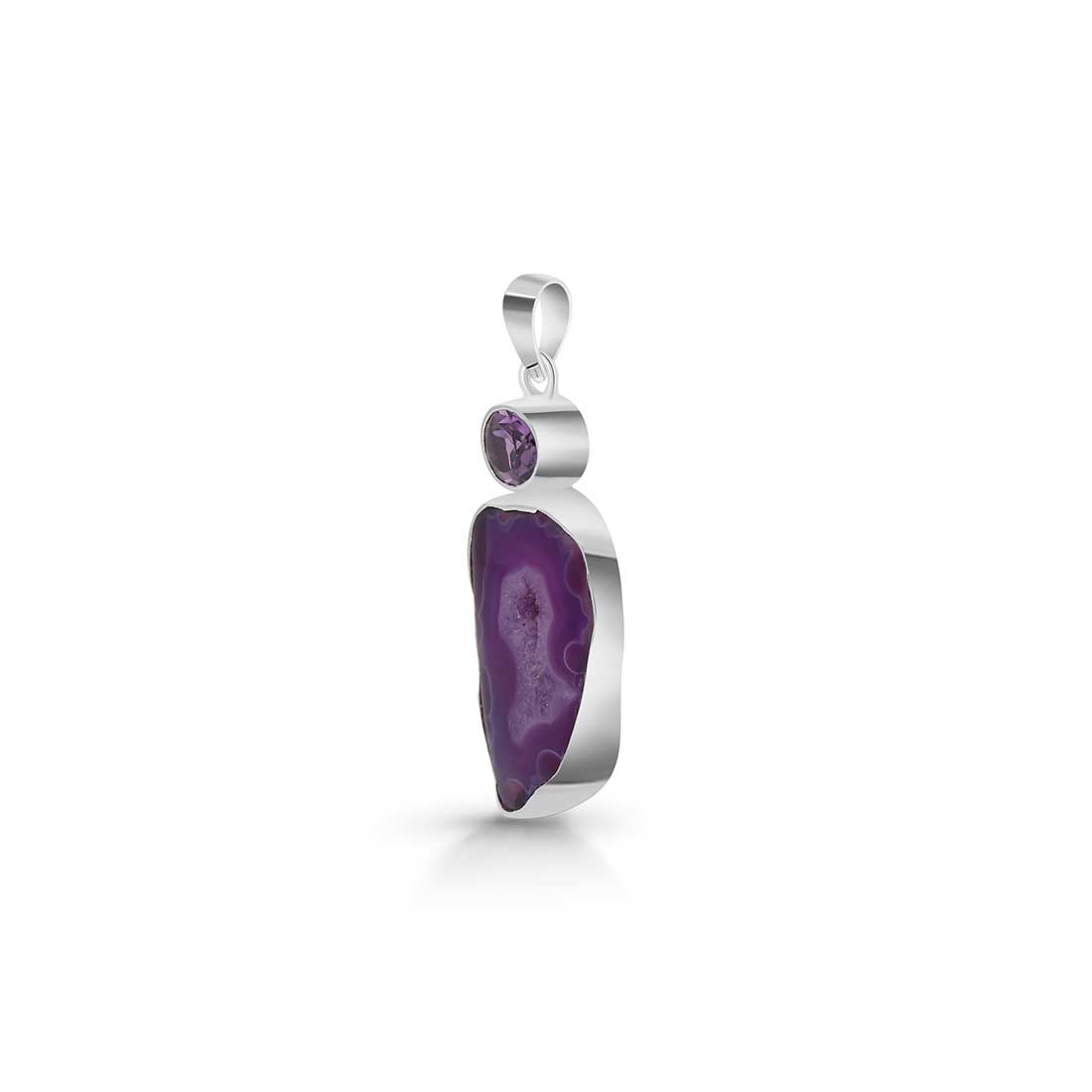 Agate (Purple) Pendant-(APU-P-14.)