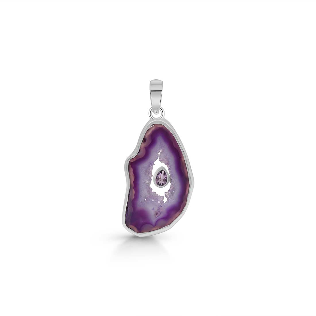 Agate (Purple) Pendant-(APU-P-15.)