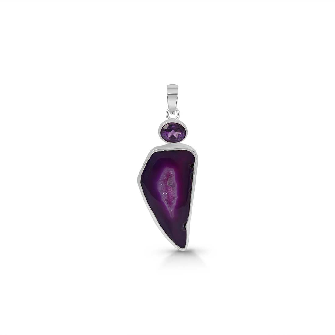 Agate (Purple) Pendant-(APU-P-16.)