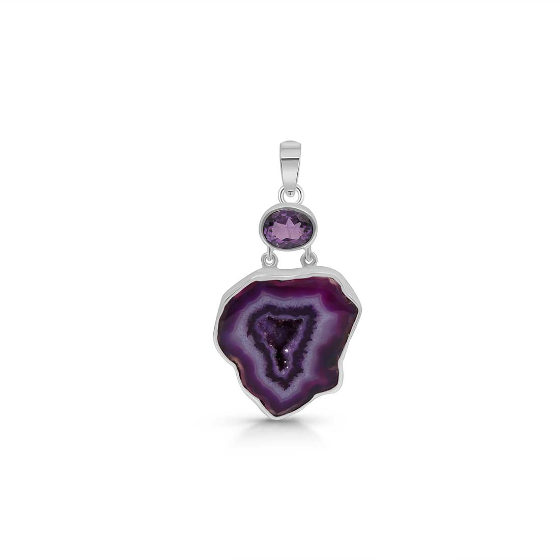 Agate (Purple) Pendant-(APU-P-17.)