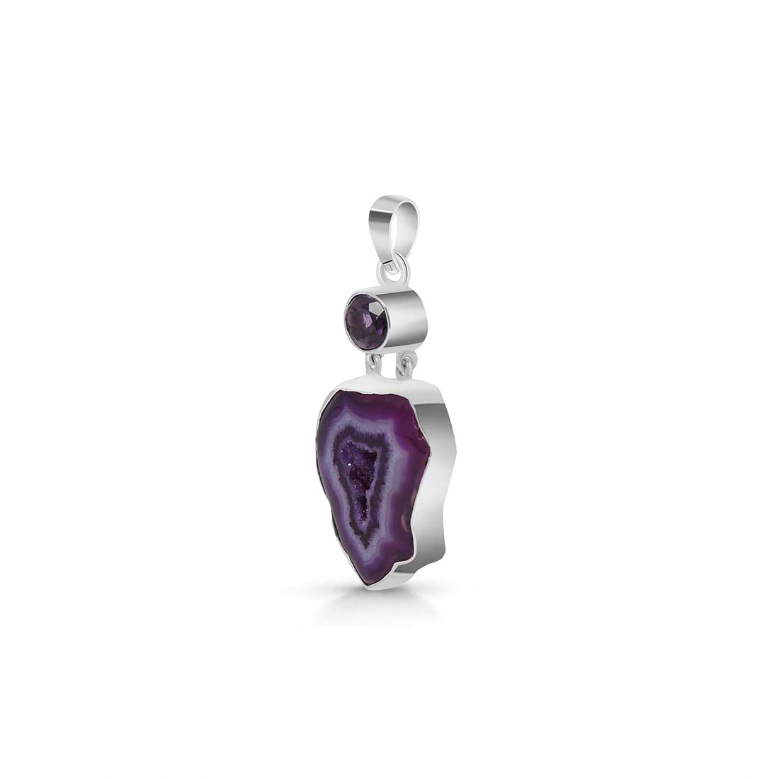 Agate (Purple) Pendant-(APU-P-17.)