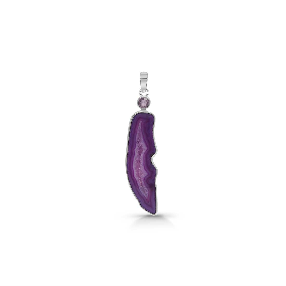 Agate (Purple) Pendant-(APU-P-18.)