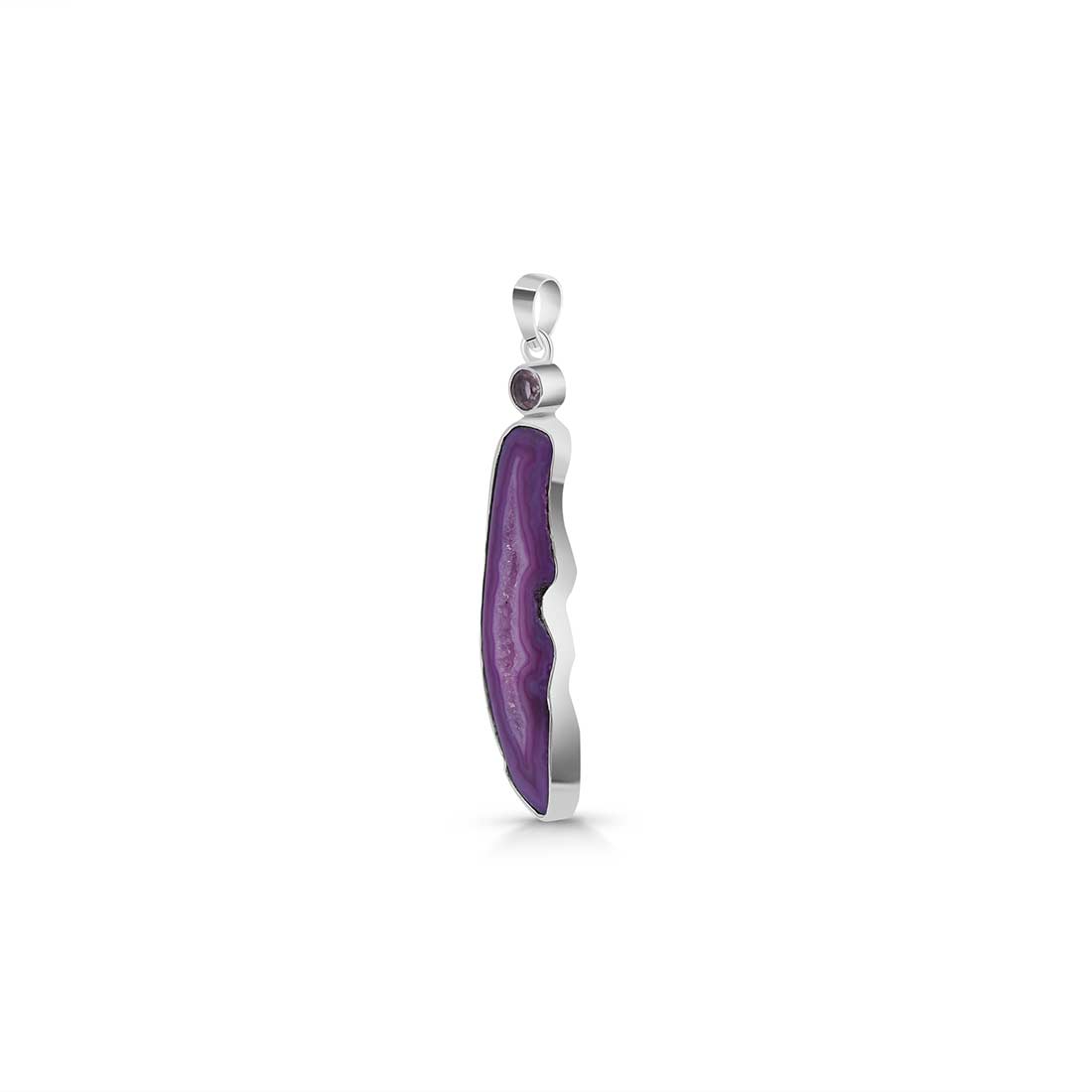 Agate (Purple) Pendant-(APU-P-18.)