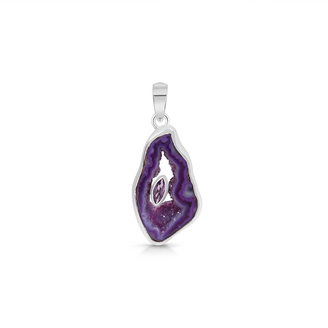 Agate (Purple) Pendant-(APU-P-2.)