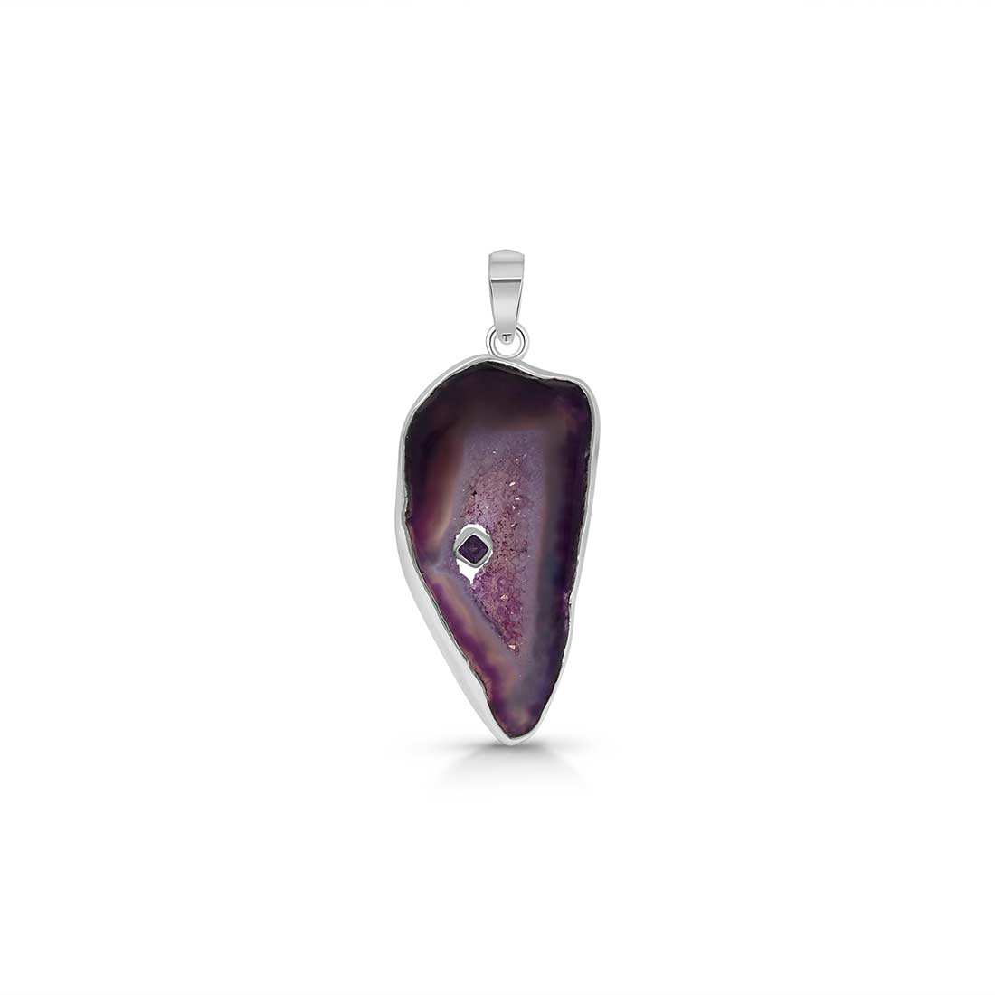 Agate (Purple) Pendant-(APU-P-21.)