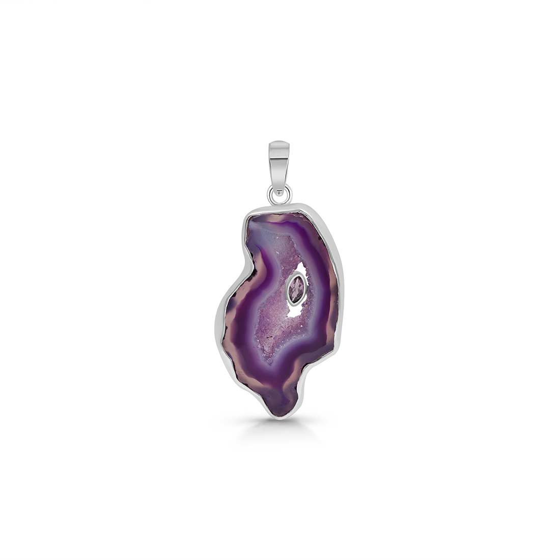 Agate (Purple) Pendant-(APU-P-22.)