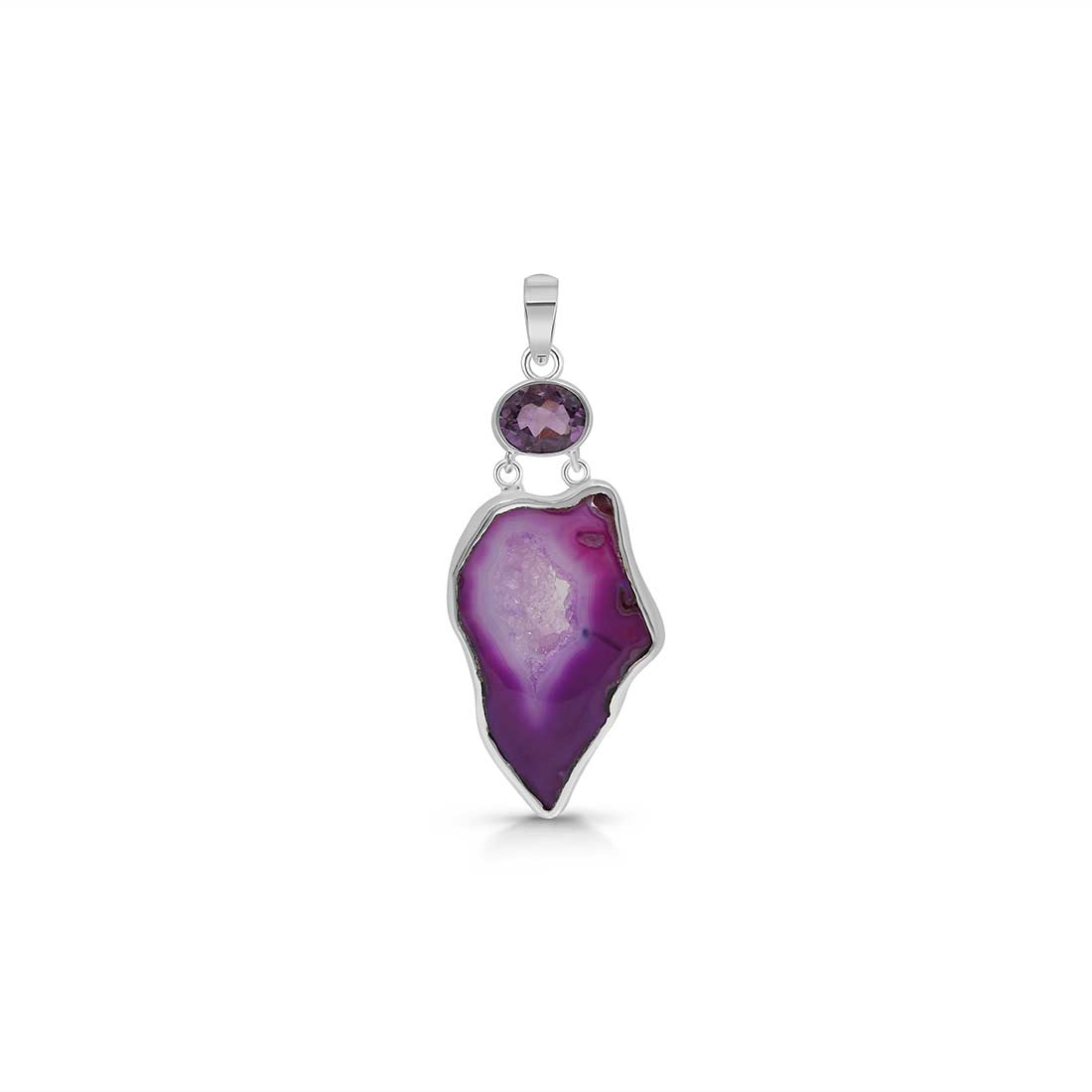 Agate (Purple) Pendant-(APU-P-23.)