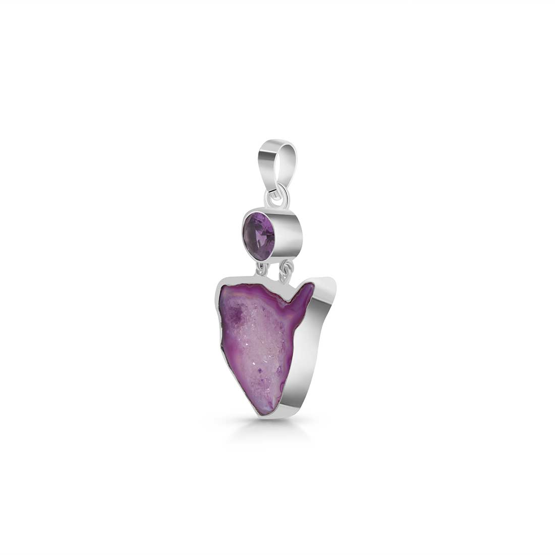 Agate (Purple) Pendant-(APU-P-24.)