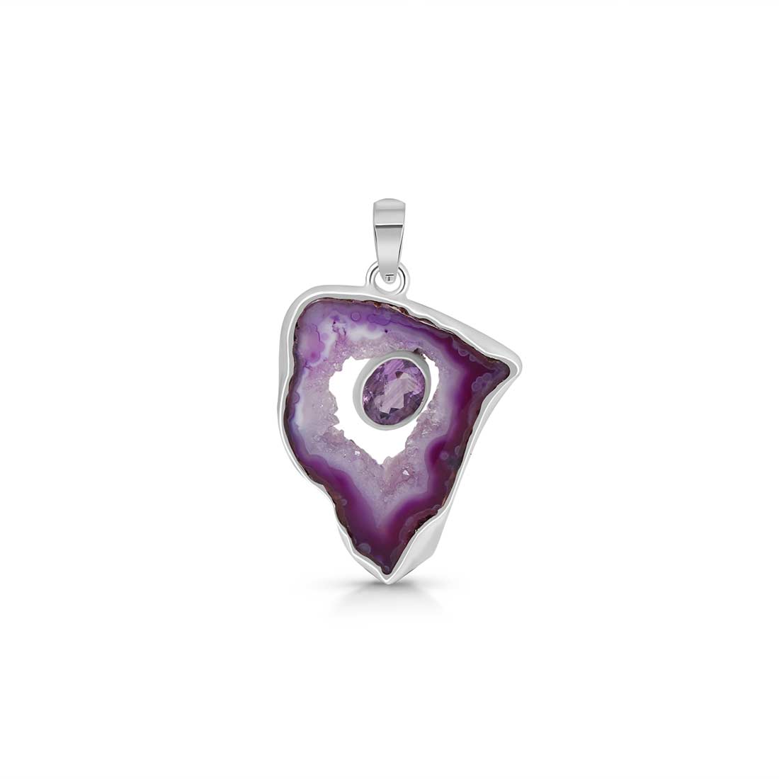 Agate (Purple) Pendant-(APU-P-25.)