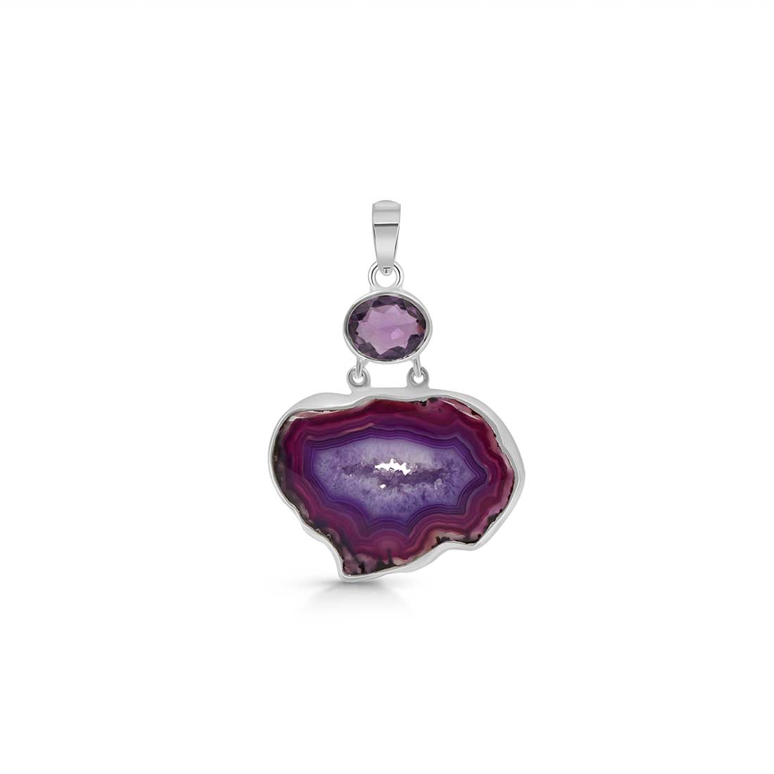 Agate (Purple) Pendant-(APU-P-26.)