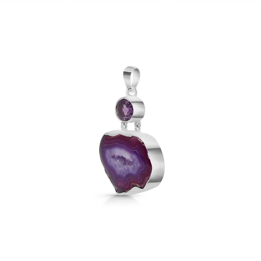 Agate (Purple) Pendant-(APU-P-26.)