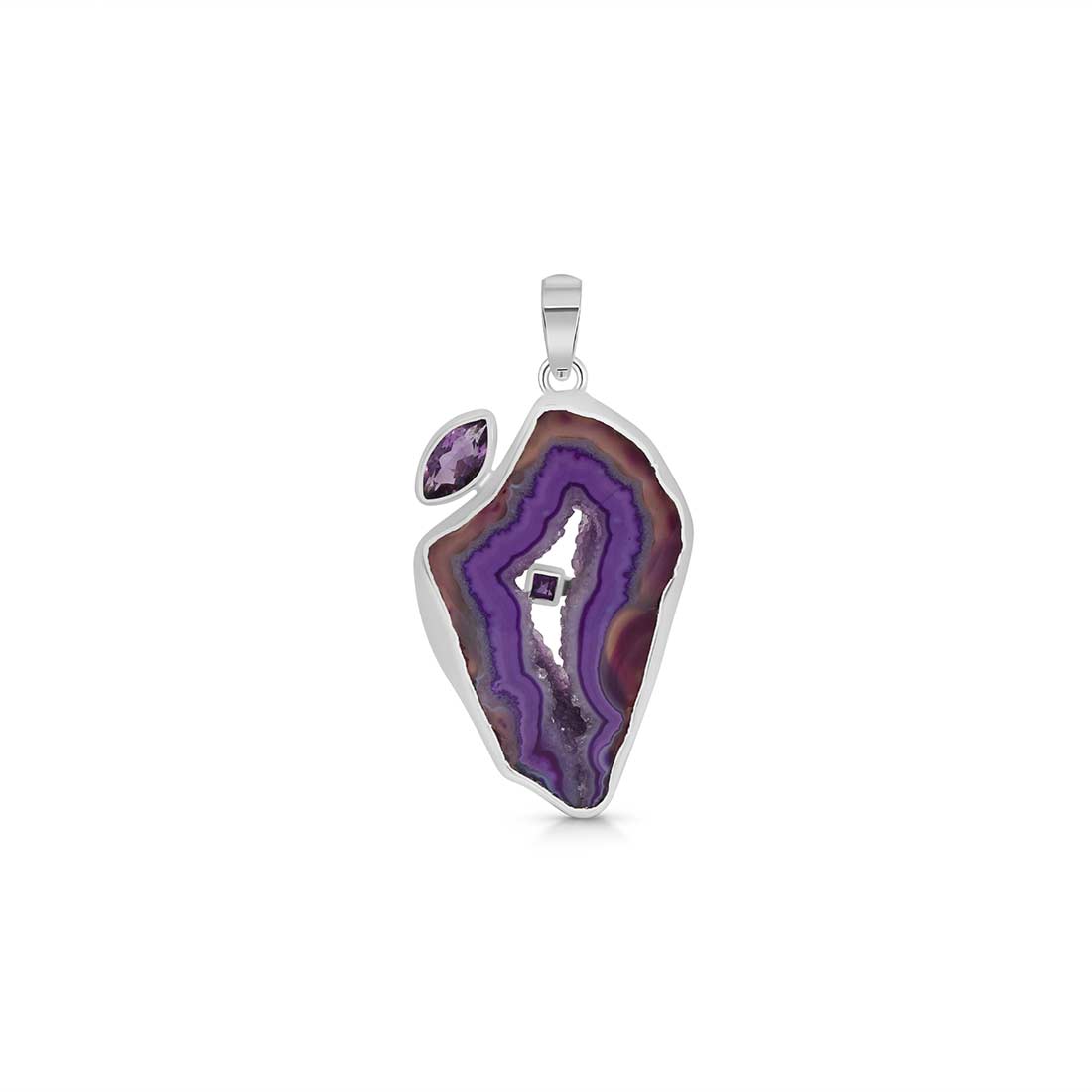 Agate (Purple) Pendant-(APU-P-27.)