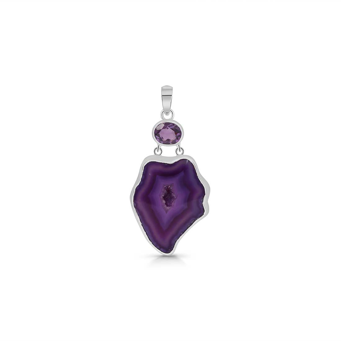 Agate (Purple) Pendant-(APU-P-28.)