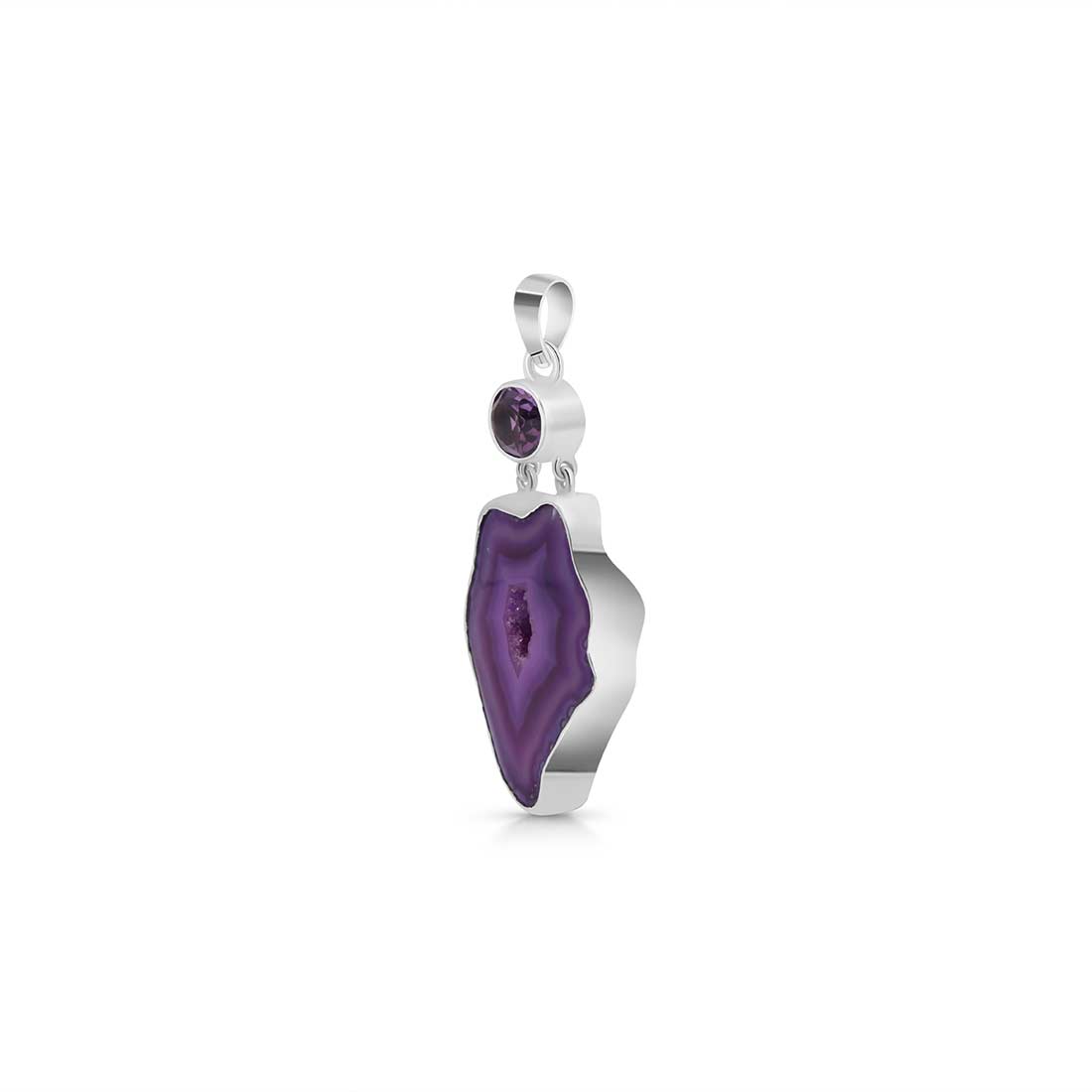 Agate (Purple) Pendant-(APU-P-28.)