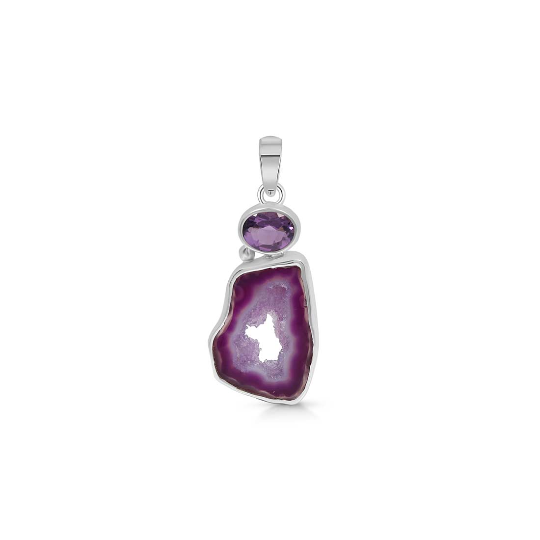 Agate (Purple) Pendant-(APU-P-3.)