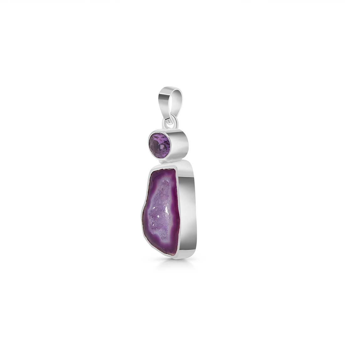 Agate (Purple) Pendant-(APU-P-3.)