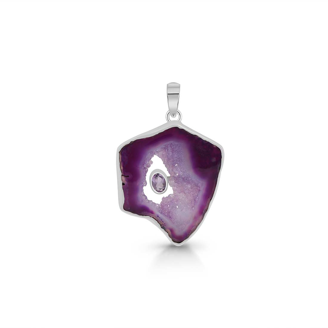 Agate (Purple) Pendant-(APU-P-30.)