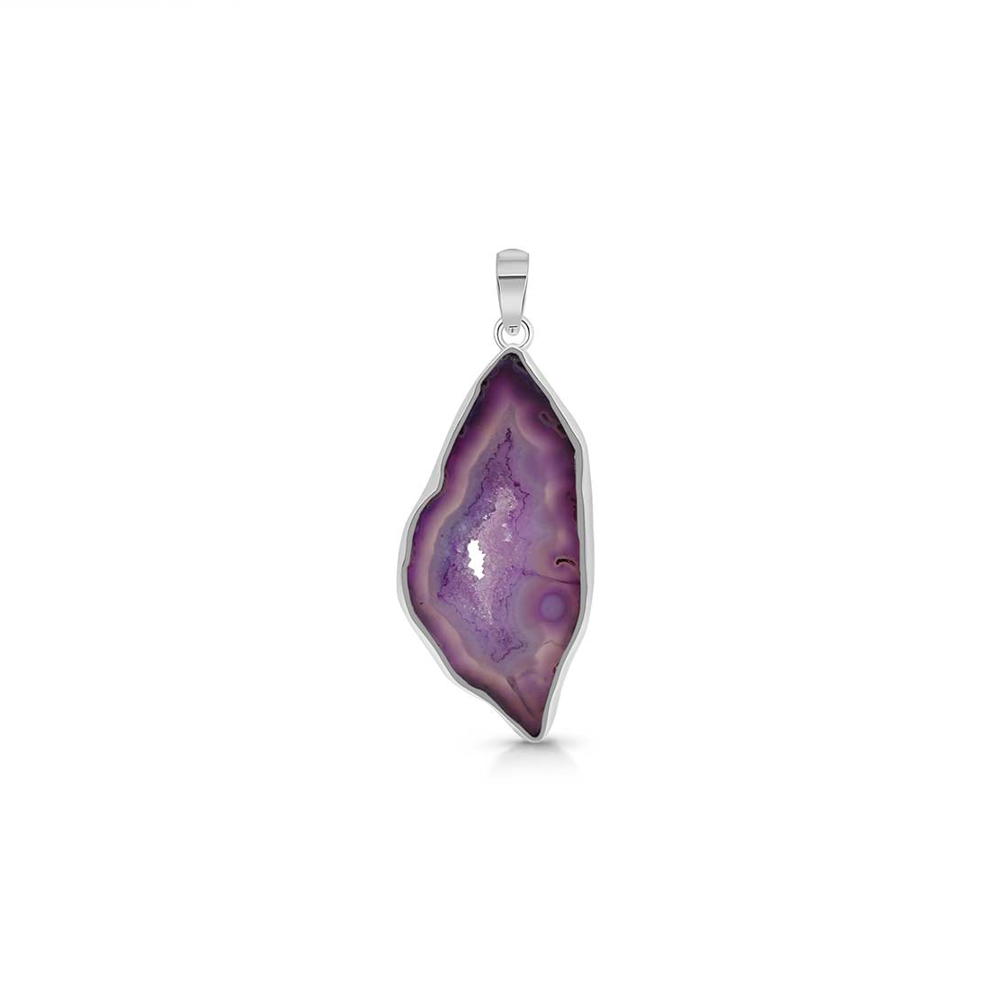 Agate (Purple) Pendant-(APU-P-31.)