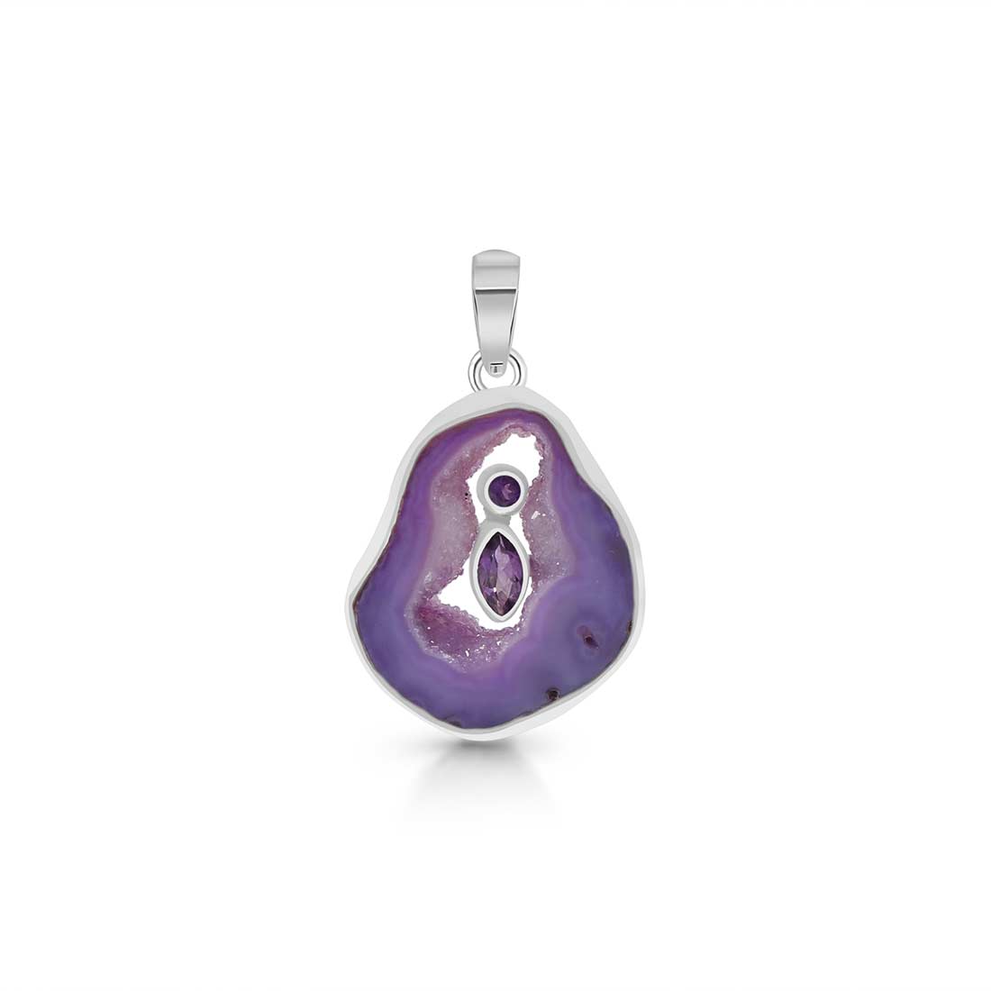 Agate (Purple) Pendant-(APU-P-4.)