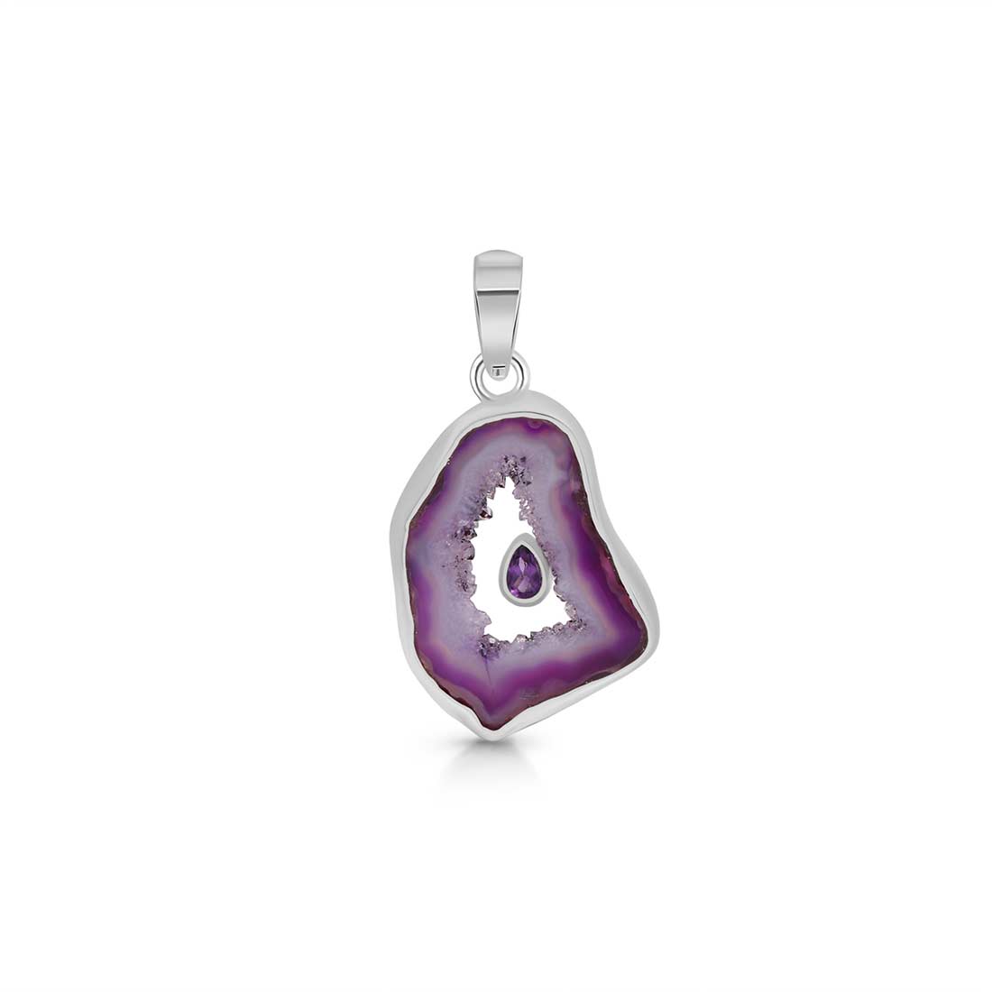 Agate (Purple) Pendant-(APU-P-5.)