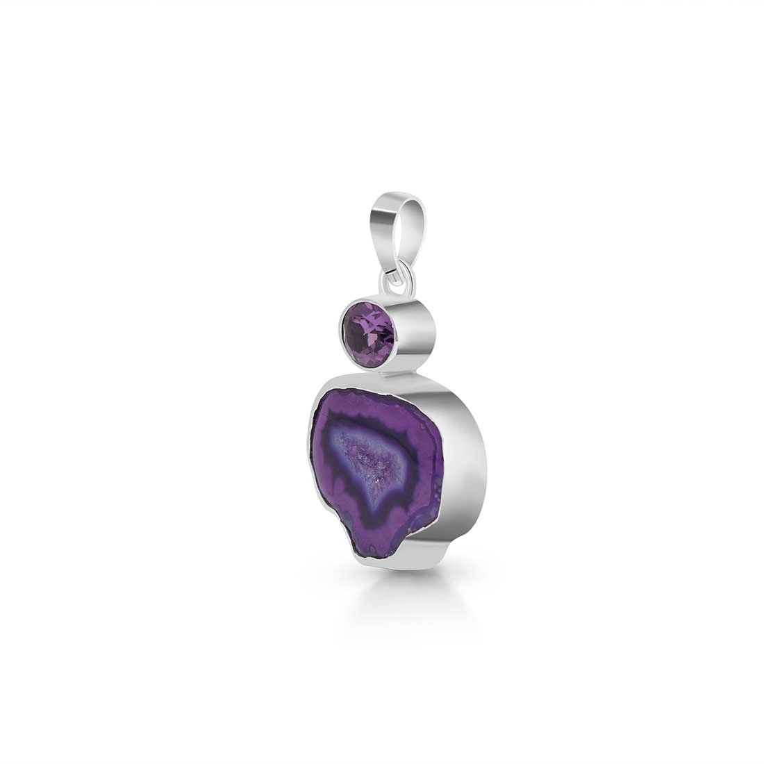 Agate (Purple) Pendant-(APU-P-6.)