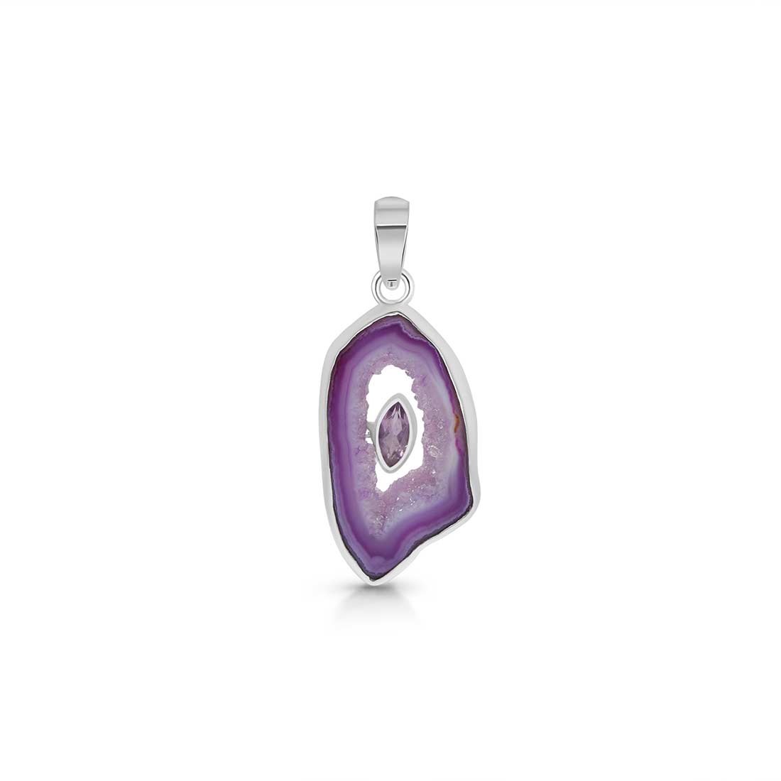 Agate (Purple) Pendant-(APU-P-8.)