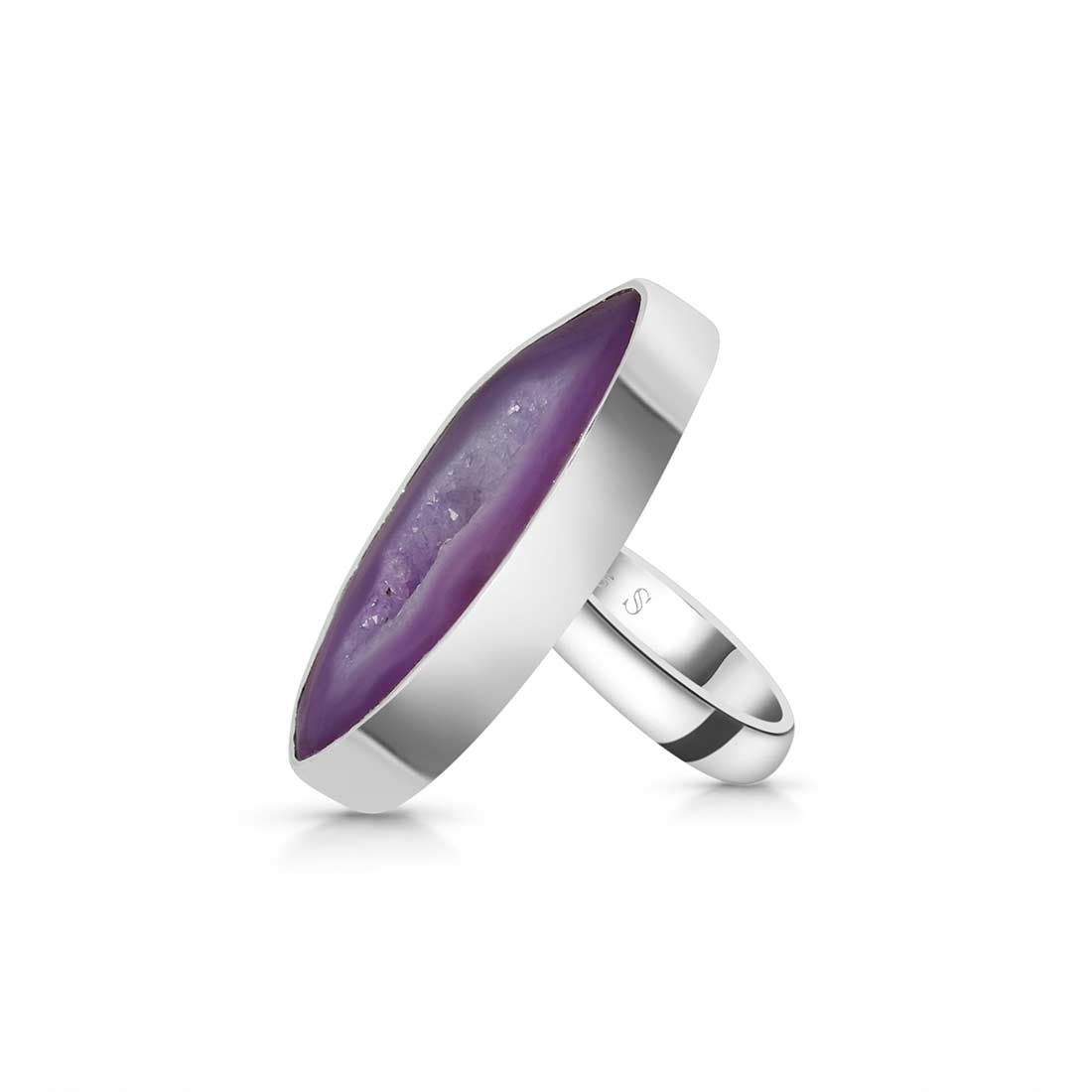 Agate (Purple) Adjustable Ring-(APU-R-1.)