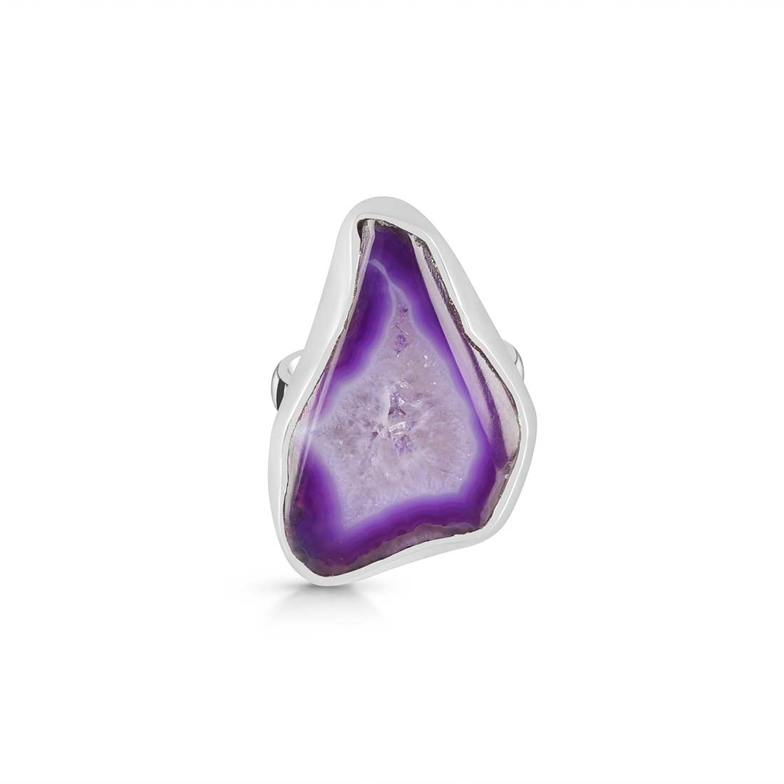 Agate (Purple) Adjustable Ring-(APU-R-10.)