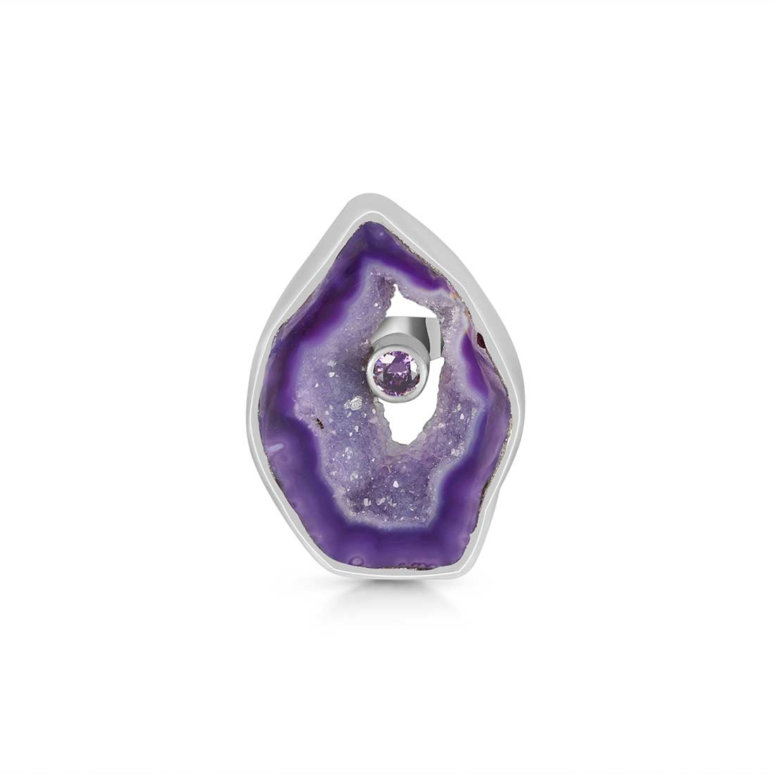 Agate (Purple) Adjustable Ring-(APU-R-11.)