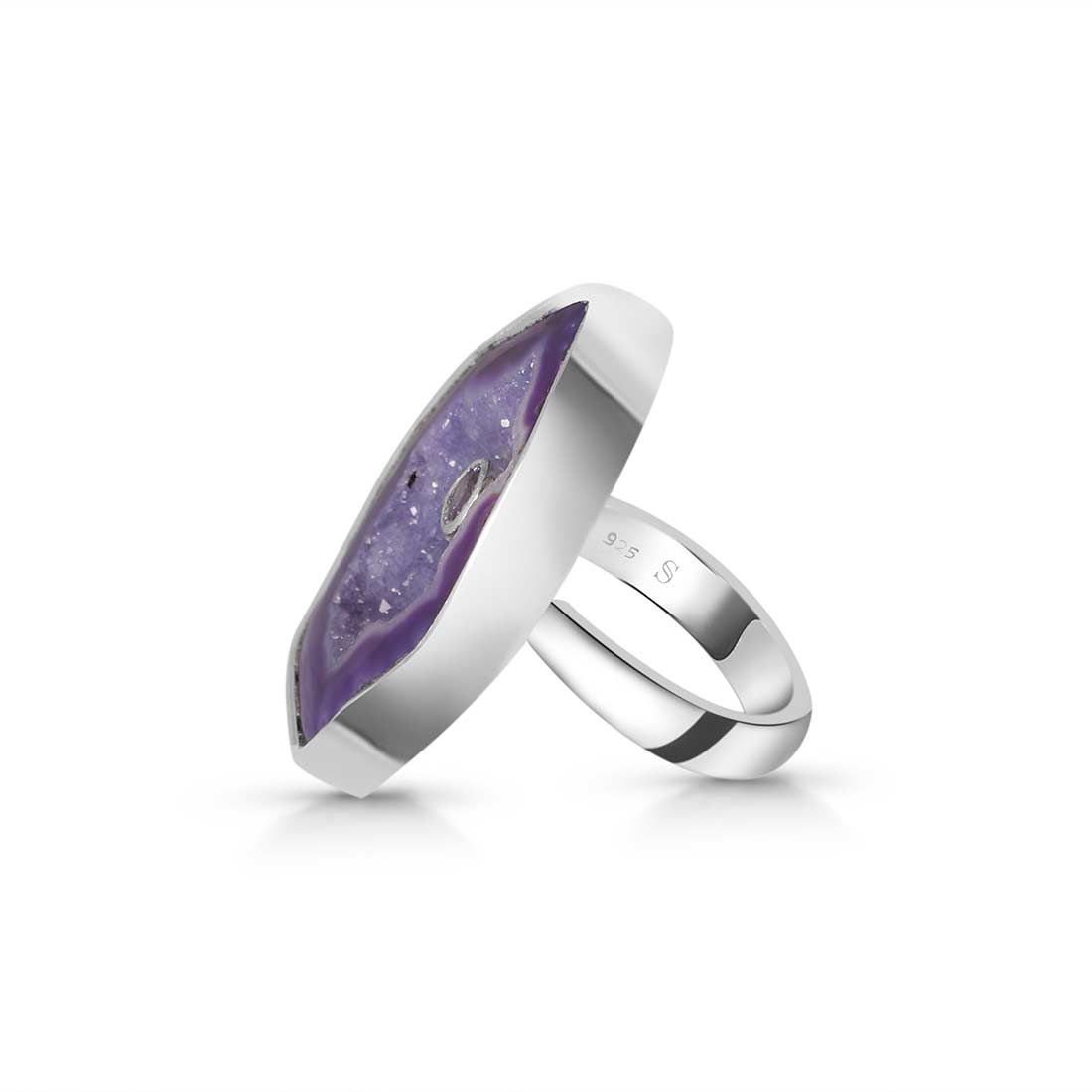 Agate (Purple) Adjustable Ring-(APU-R-11.)