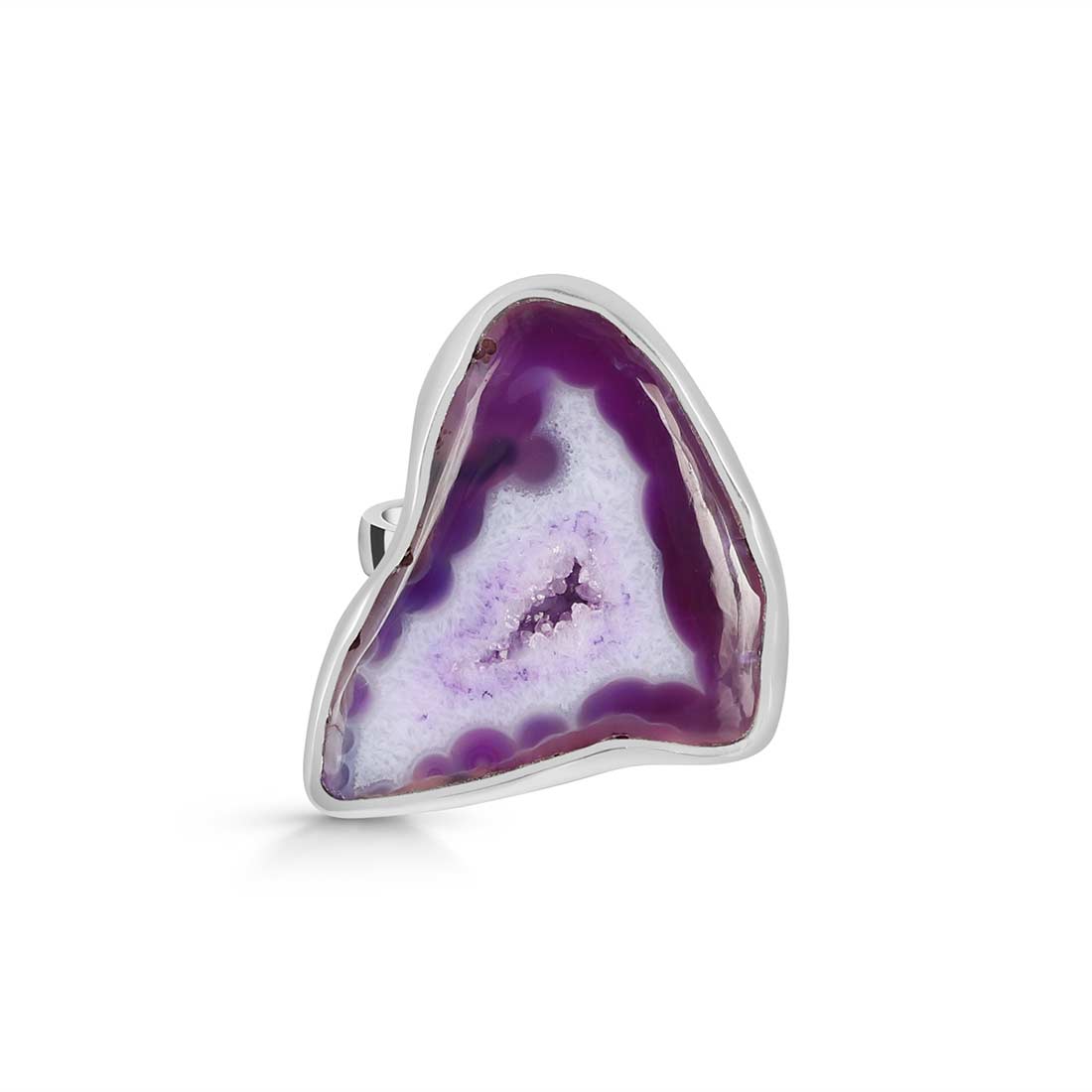 Agate (Purple) Adjustable Ring-(APU-R-12.)