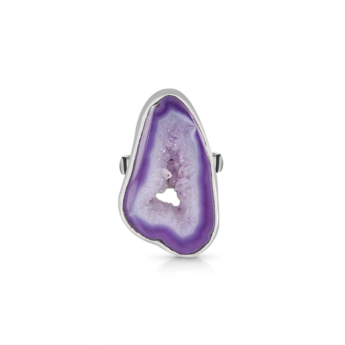 Agate (Purple) Adjustable Ring-(APU-R-13.)