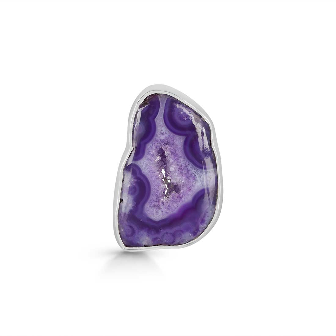 Agate (Purple) Adjustable Ring-(APU-R-15.)