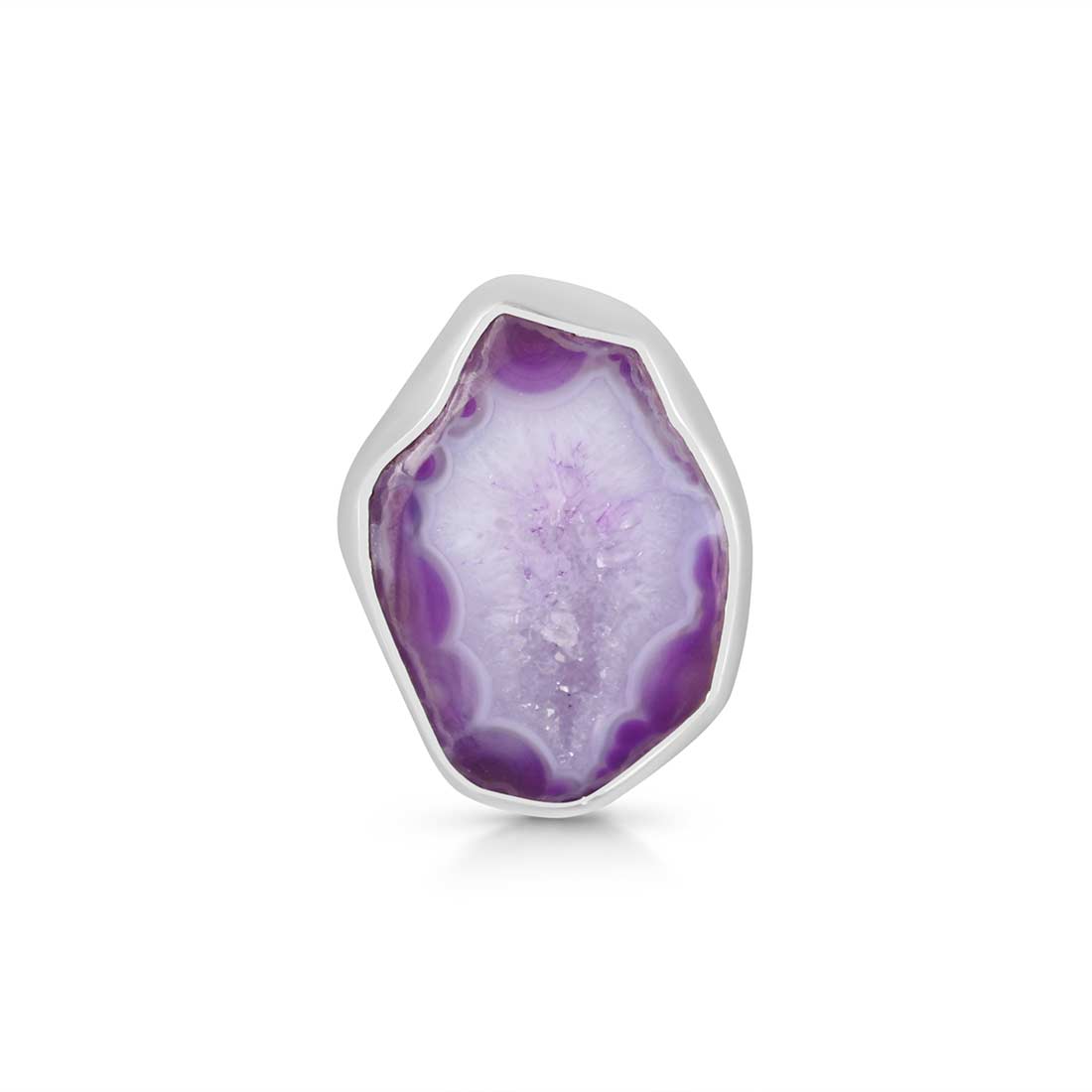 Agate (Purple) Adjustable Ring-(APU-R-17.)