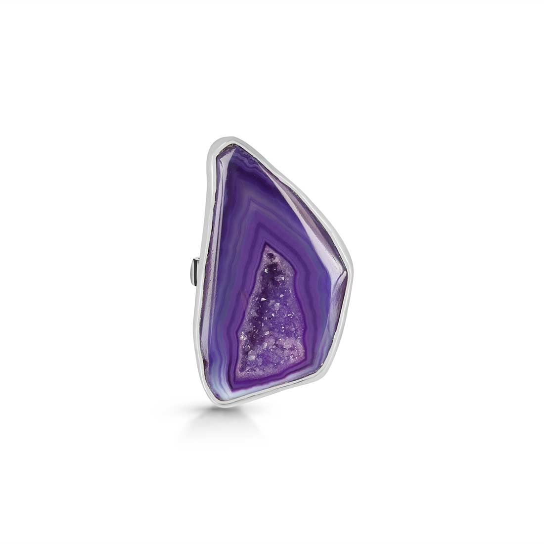 Agate (Purple) Adjustable Ring-(APU-R-18.)