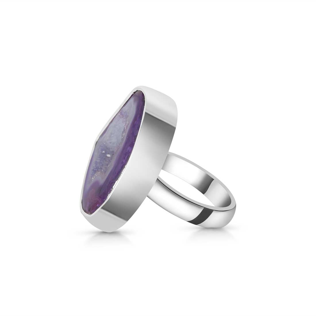 Agate (Purple) Adjustable Ring-(APU-R-2.)