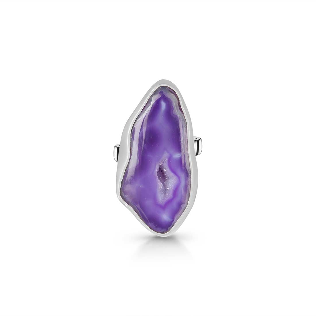 Agate (Purple) Adjustable Ring-(APU-R-20.)