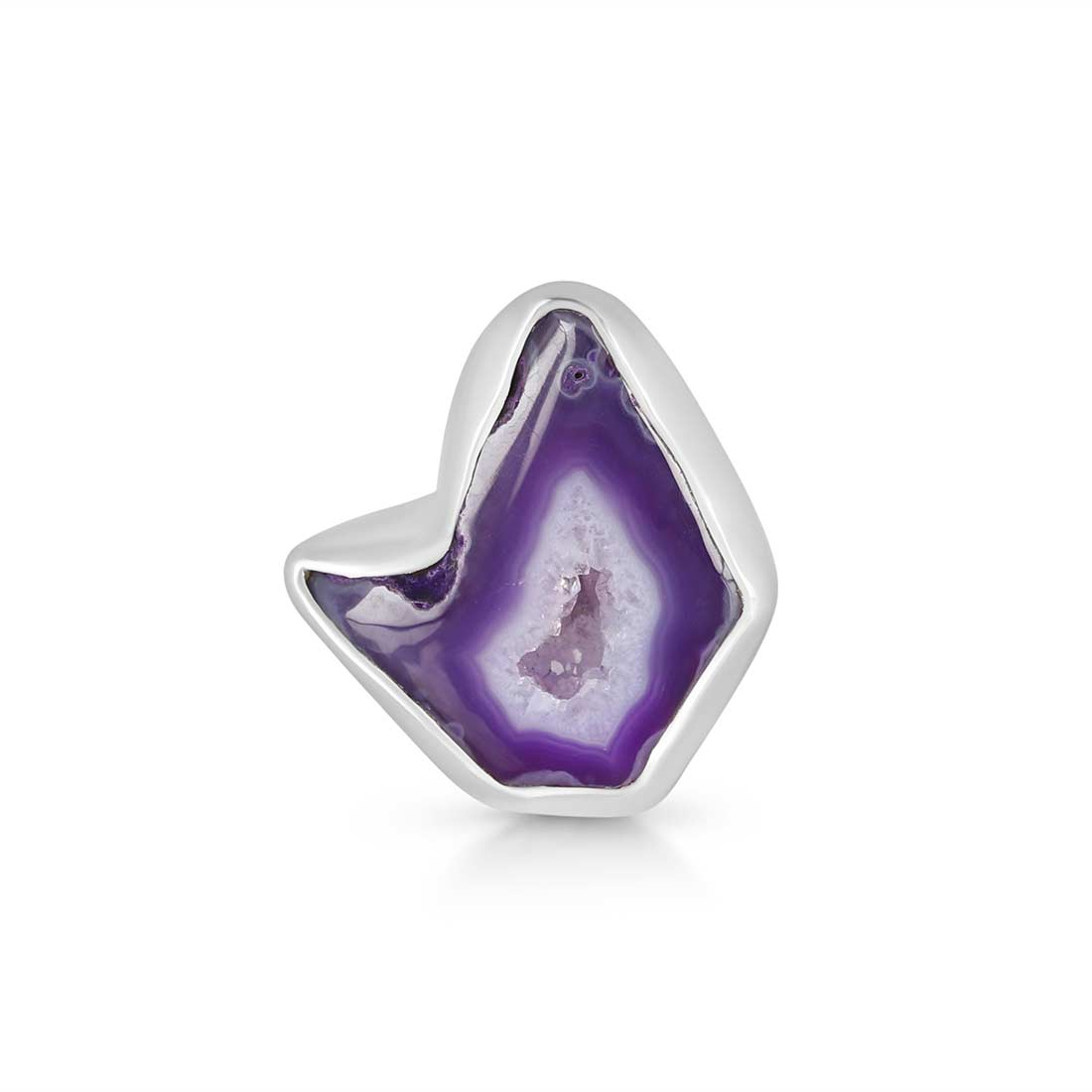 Agate (Purple) Adjustable Ring-(APU-R-22.)