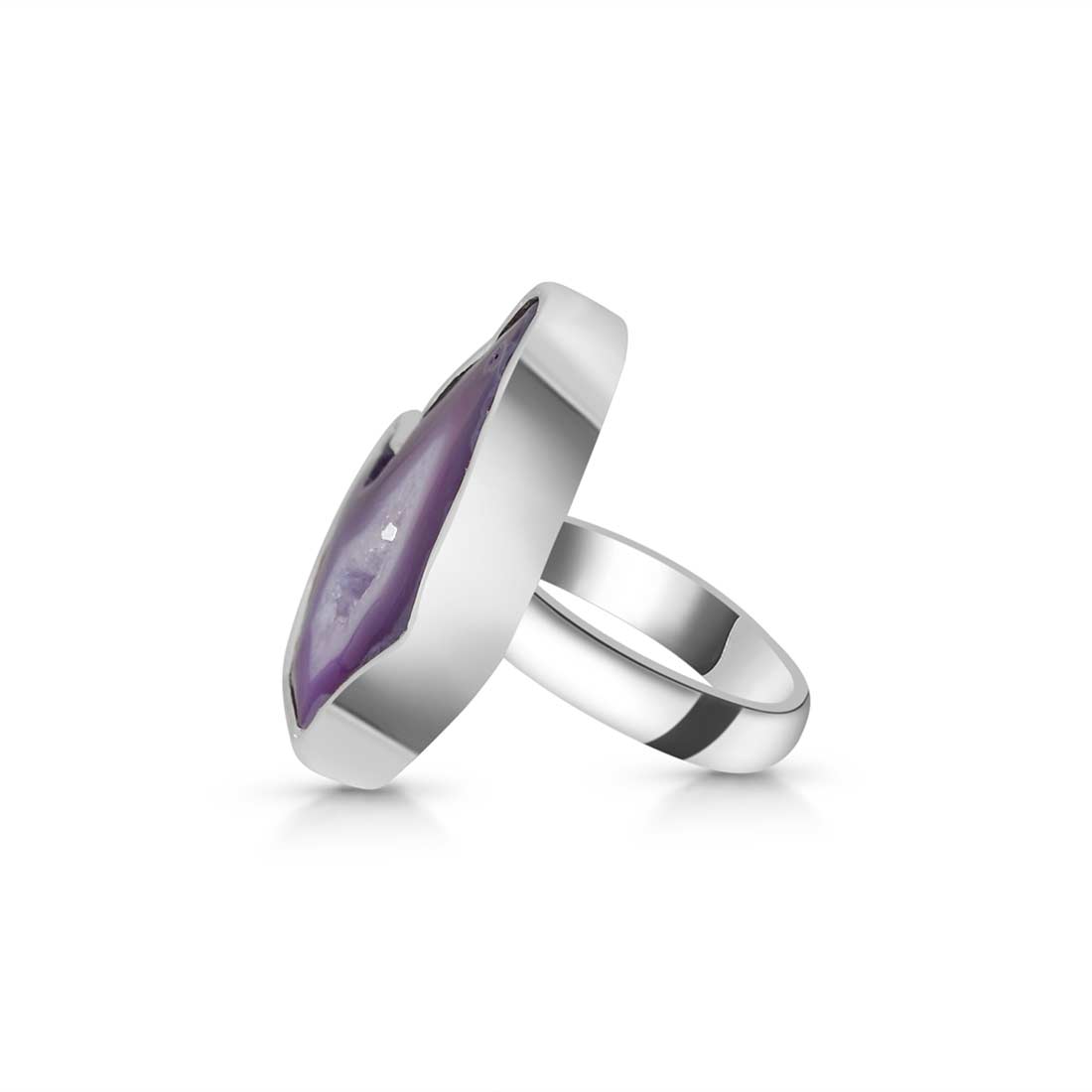 Agate (Purple) Adjustable Ring-(APU-R-22.)