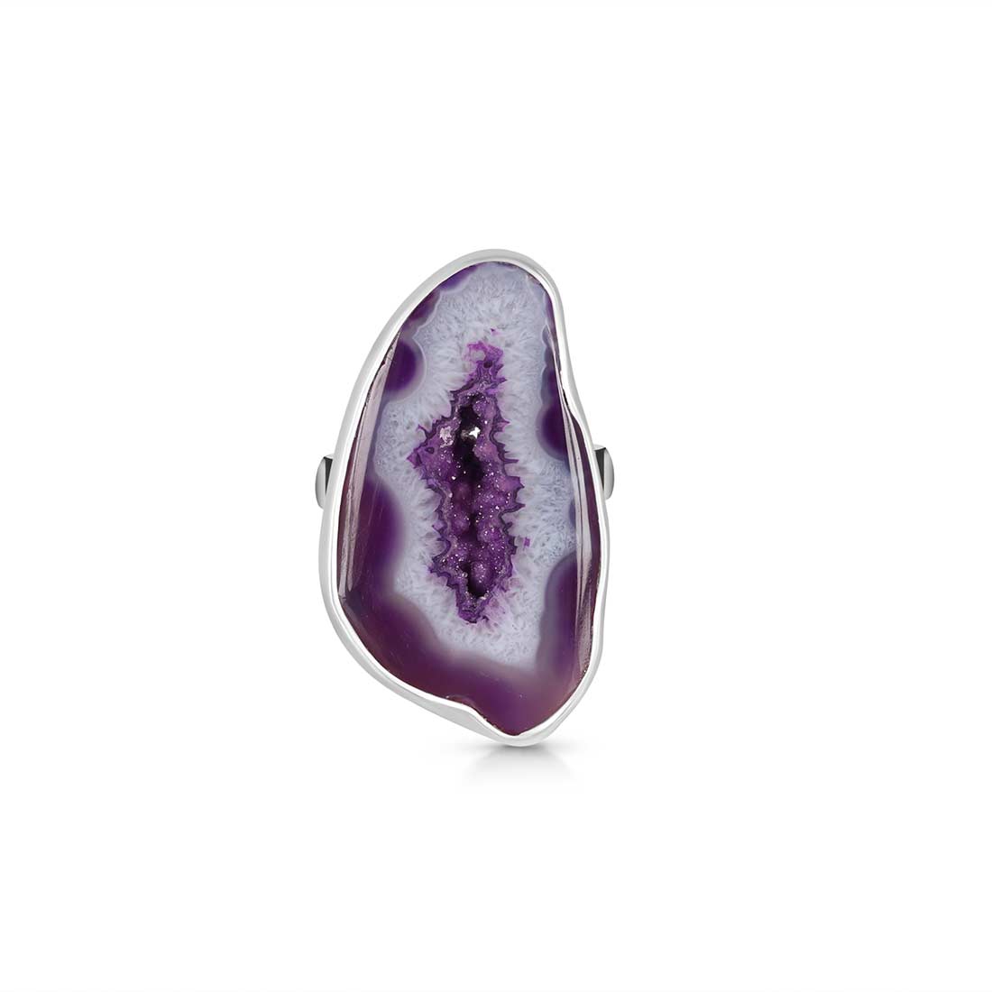 Agate (Purple) Adjustable Ring-(APU-R-23.)