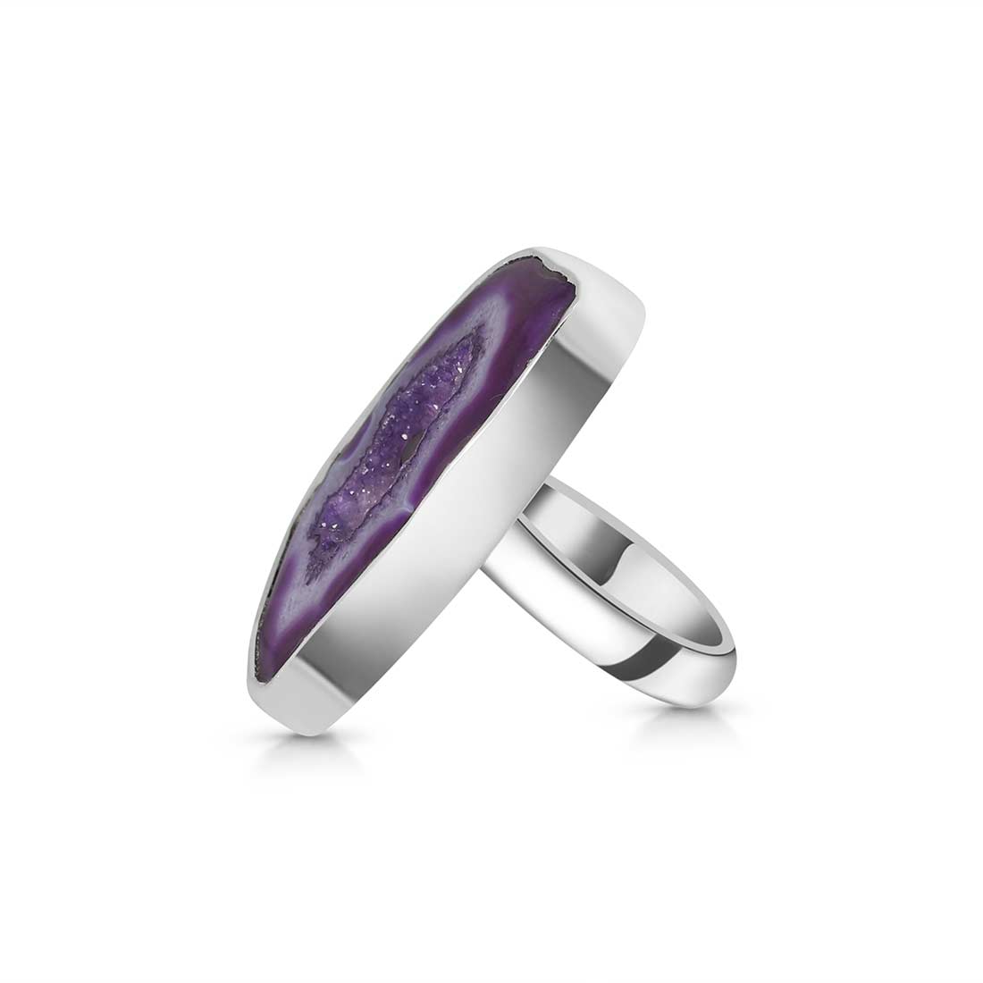 Agate (Purple) Adjustable Ring-(APU-R-24.)