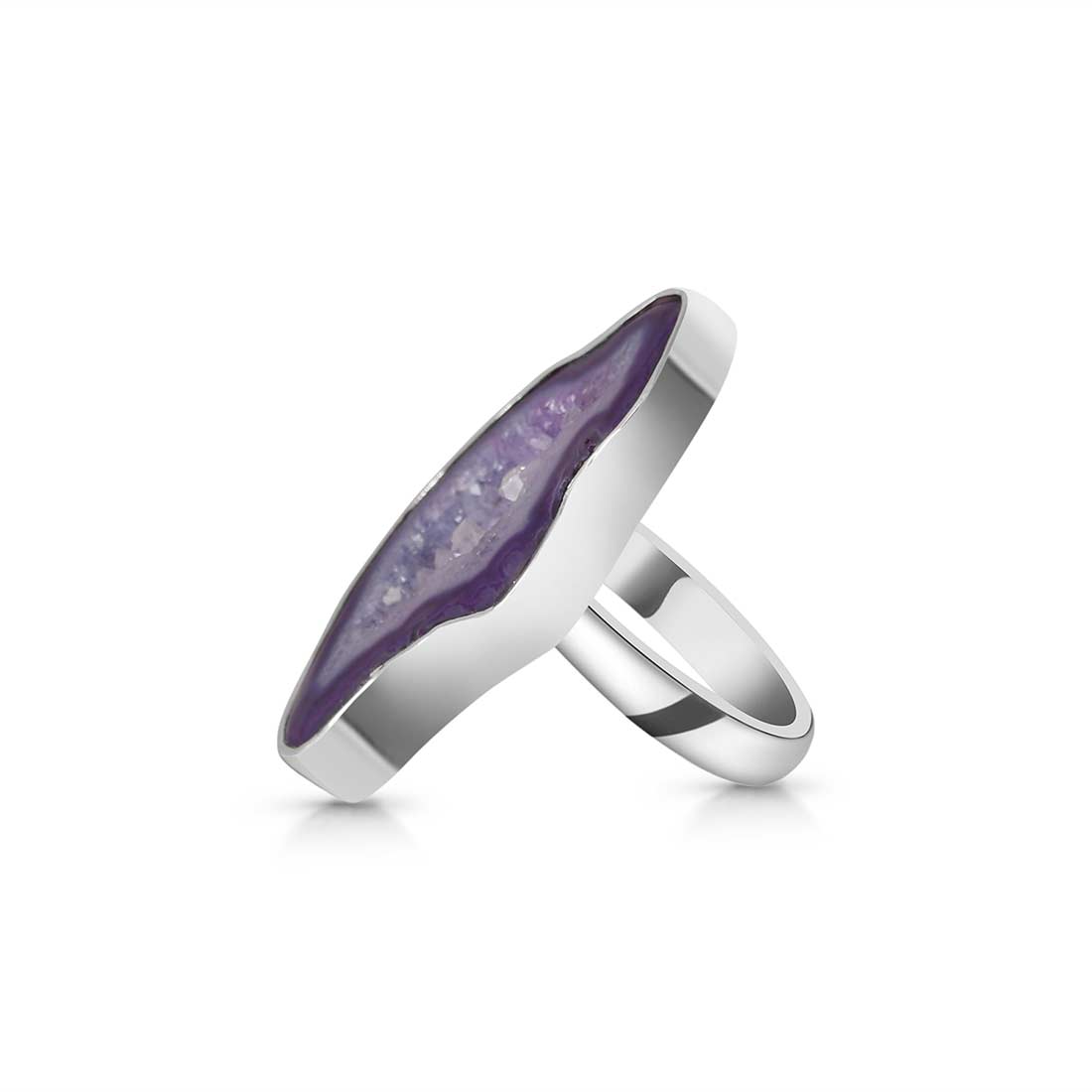 Agate (Purple) Adjustable Ring-(APU-R-26.)