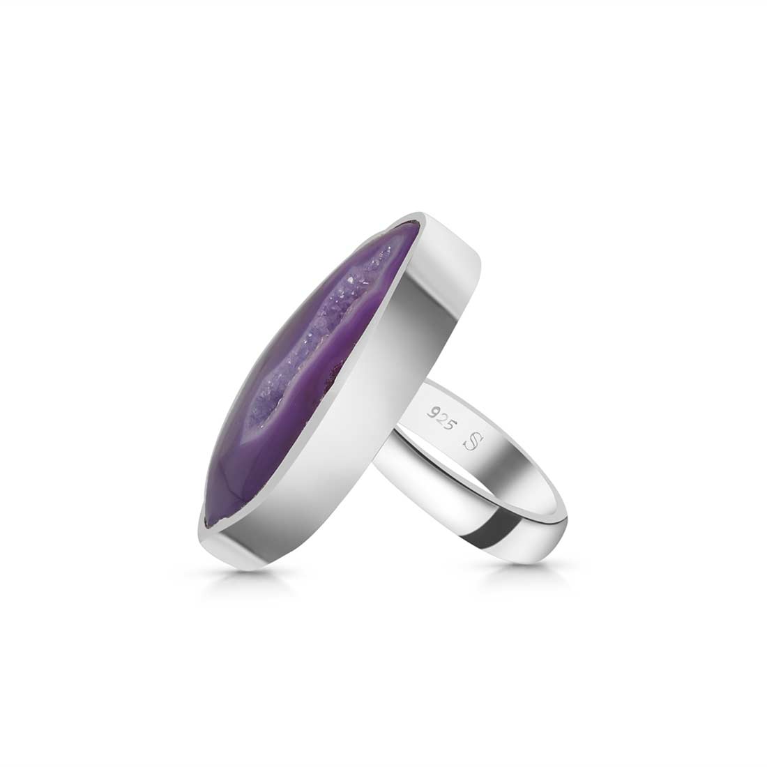 Agate (Purple) Adjustable Ring-(APU-R-3.)