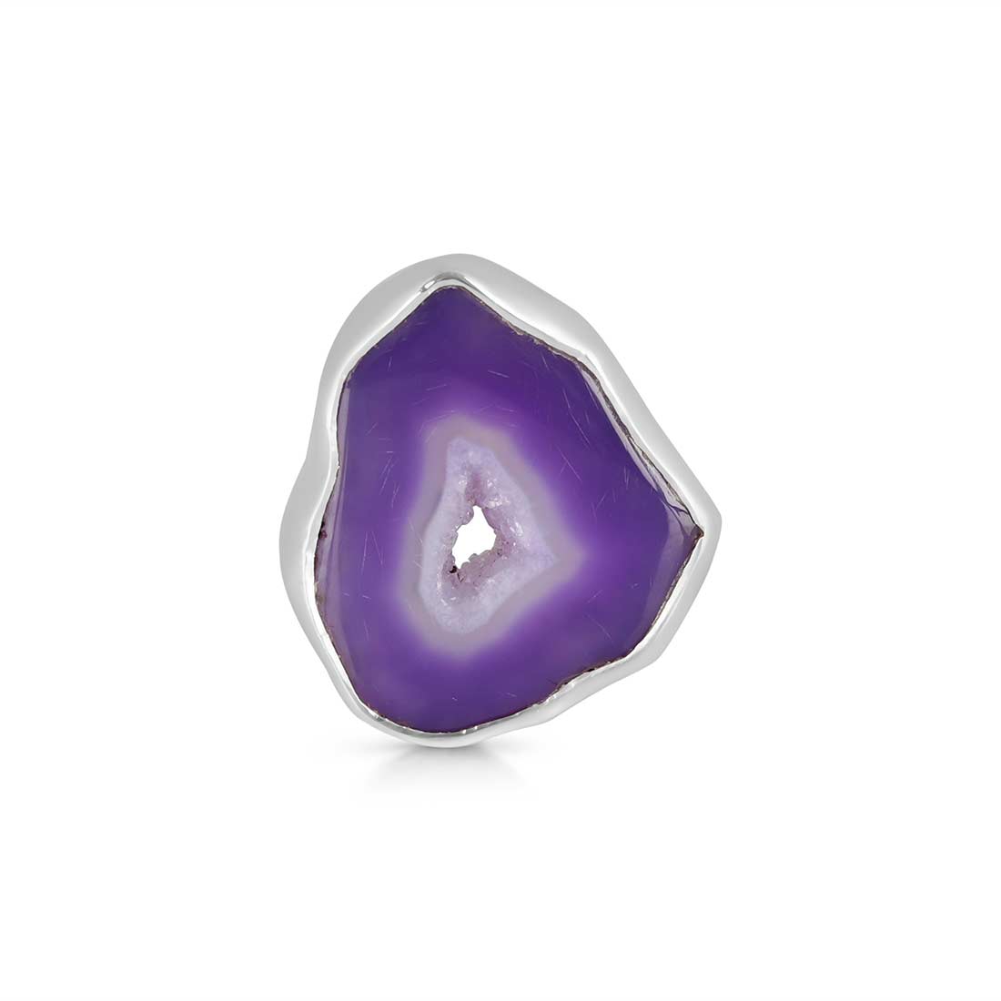 Agate (Purple) Adjustable Ring-(APU-R-4.)