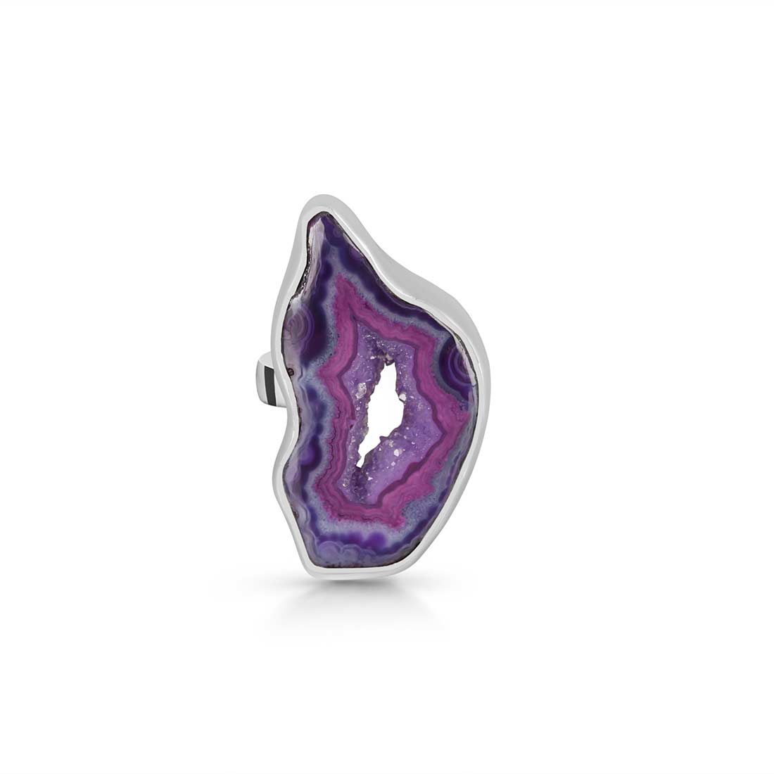 Agate (Purple) Adjustable Ring-(APU-R-5.)