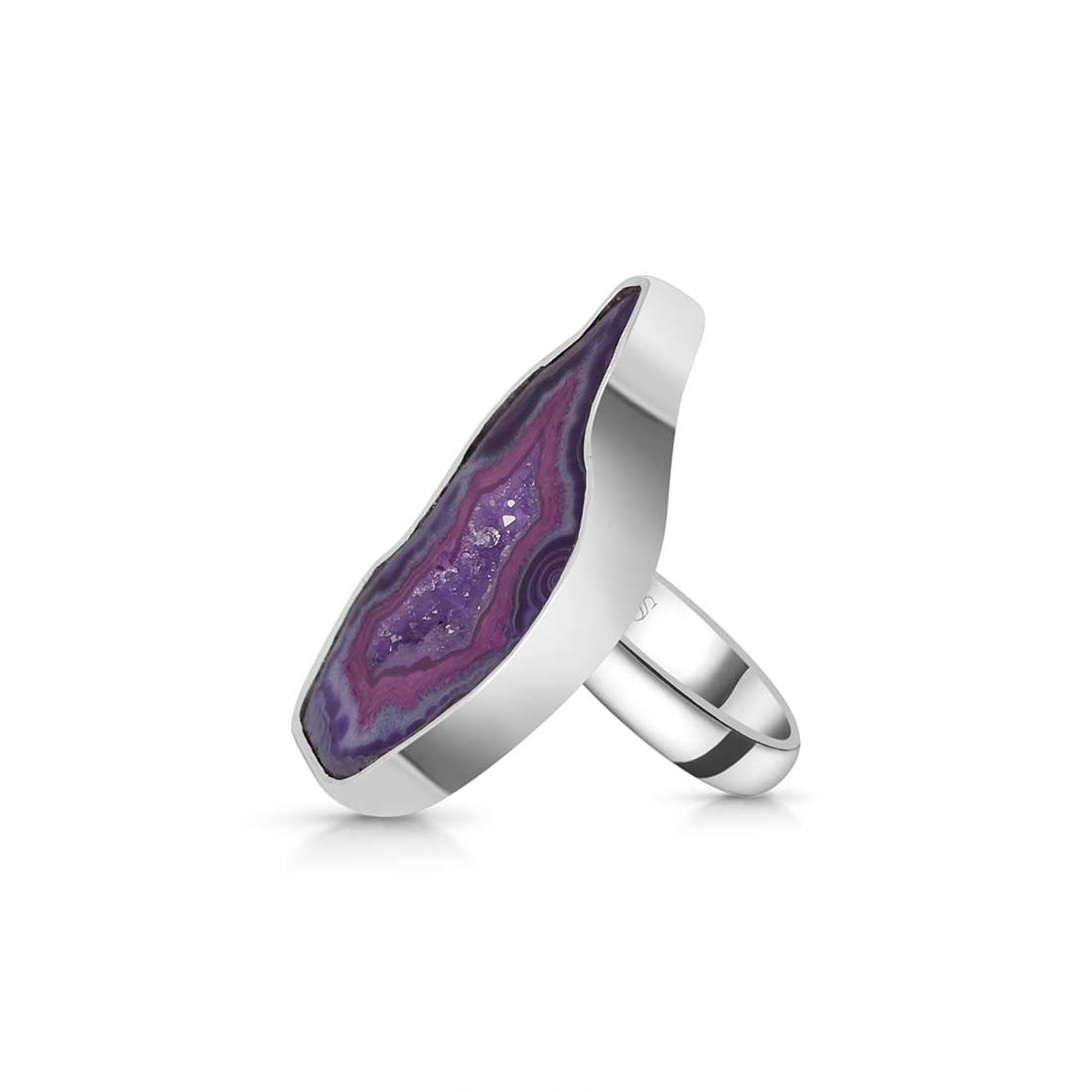 Agate (Purple) Adjustable Ring-(APU-R-5.)