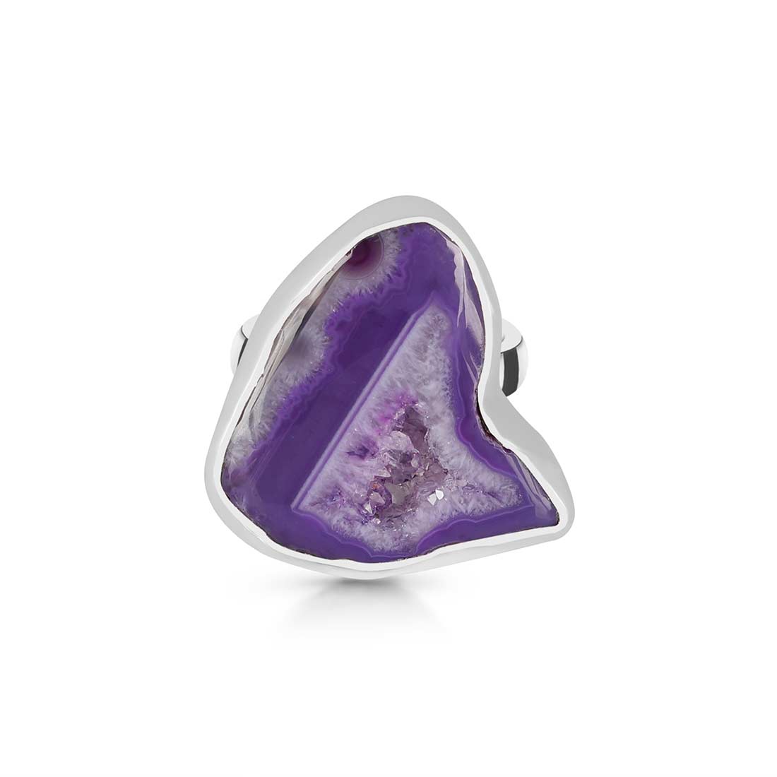 Agate (Purple) Adjustable Ring-(APU-R-6.)