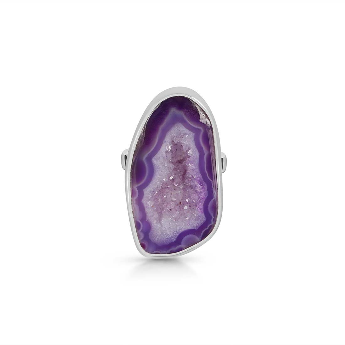 Agate (Purple) Adjustable Ring-(APU-R-7.)