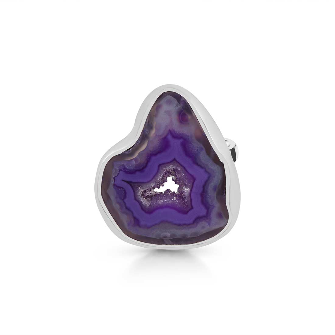 Agate (Purple) Adjustable Ring-(APU-R-9.)