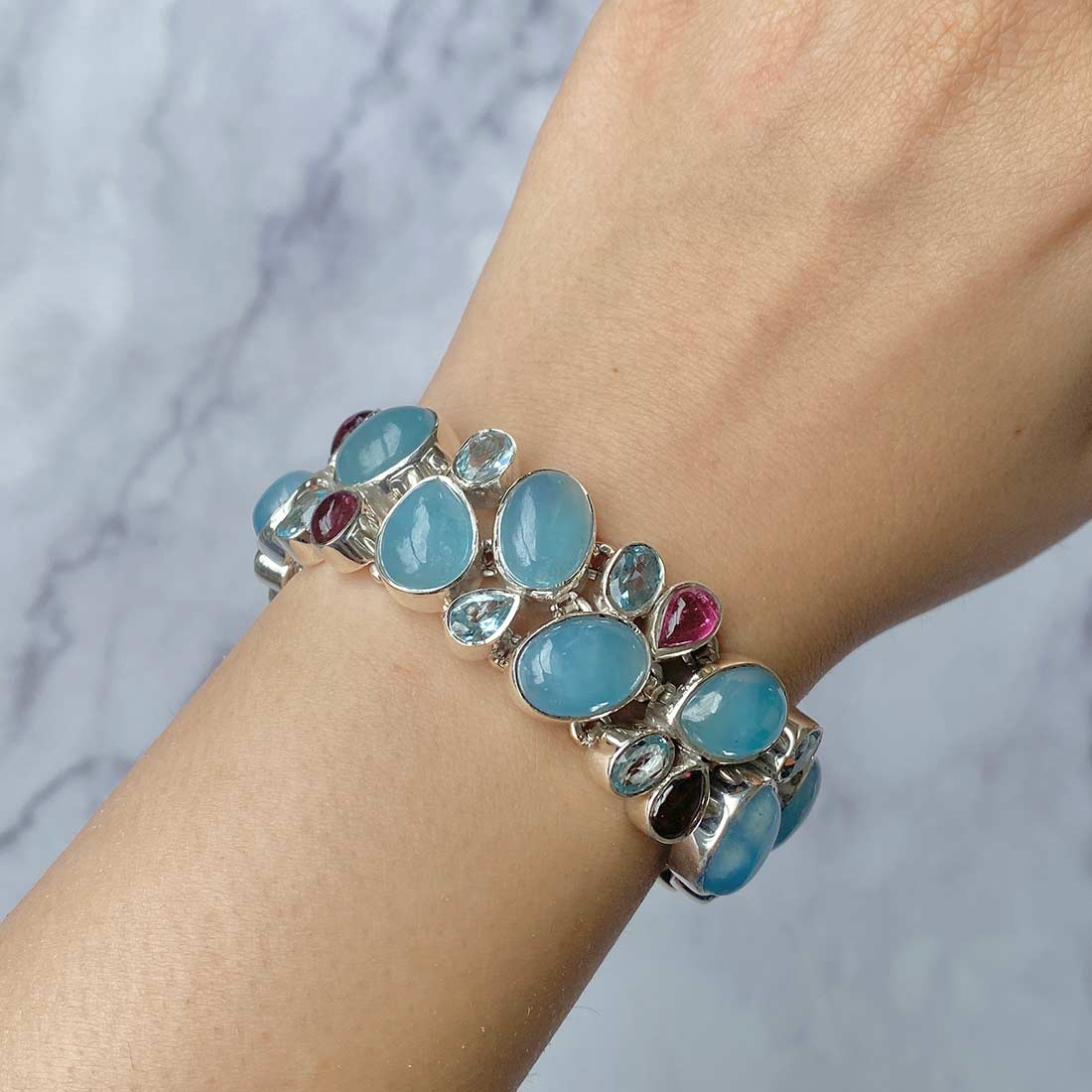 Aquamarine Bracelet-(AQM-B-1.)